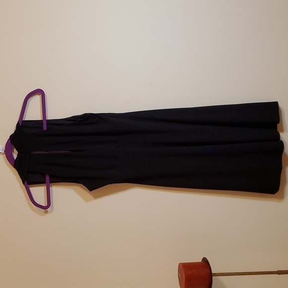 Nine West black halter style mock wrap dress size 4 - Picture 5 of 8